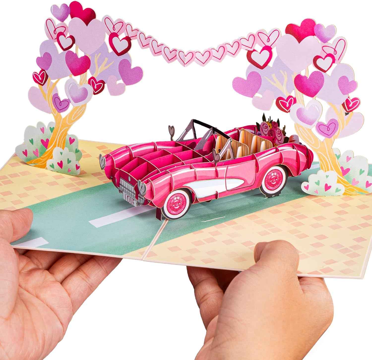Road to Love Pop Up Card - 5" x 7" - Image 3