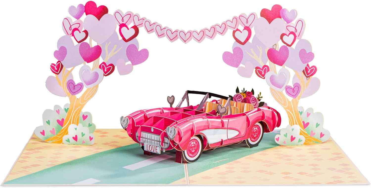 Road to Love Pop Up Card - 5" x 7" - Image 4
