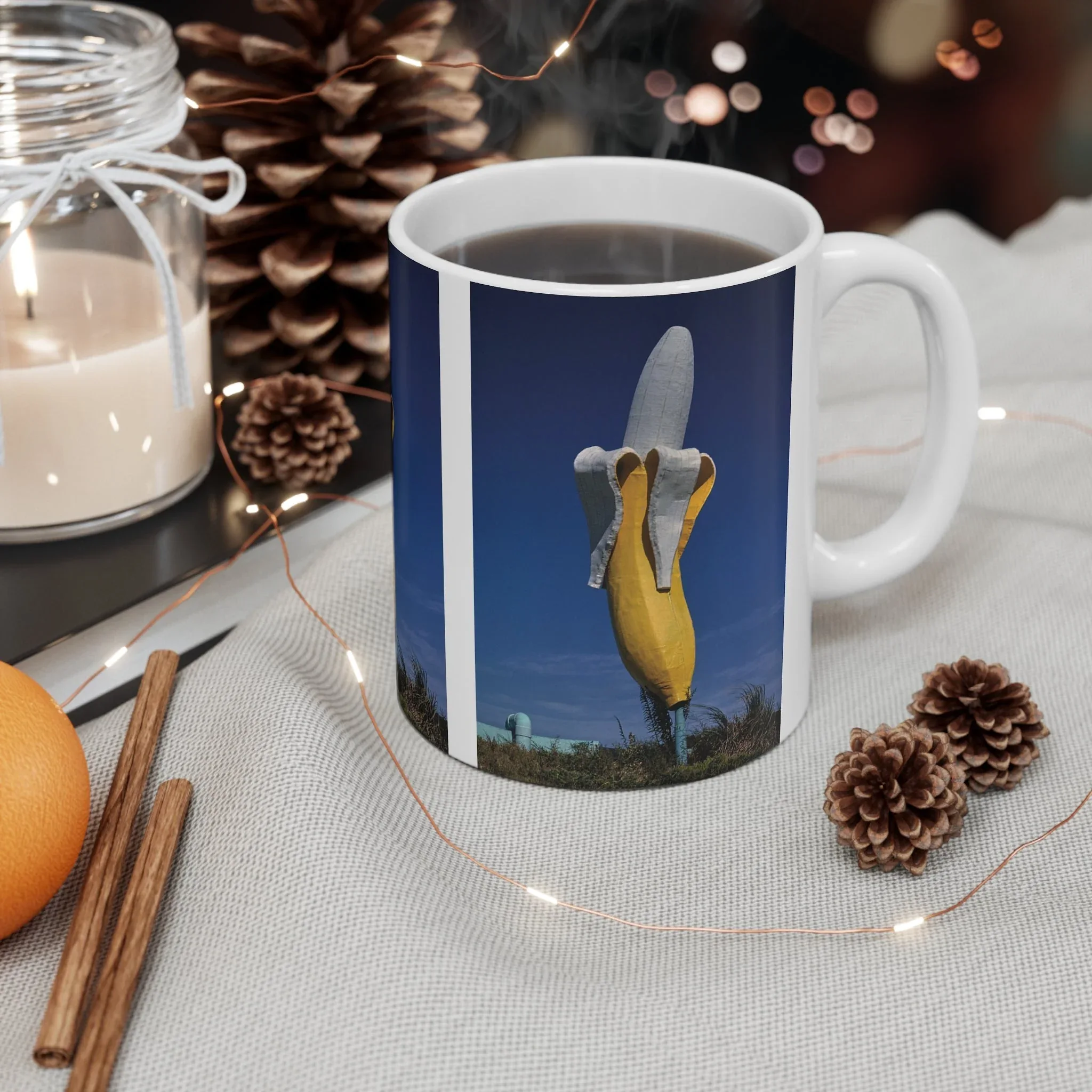 ROADSIDE MUGS - Banana Ceramic Mug 11oz - Image 4