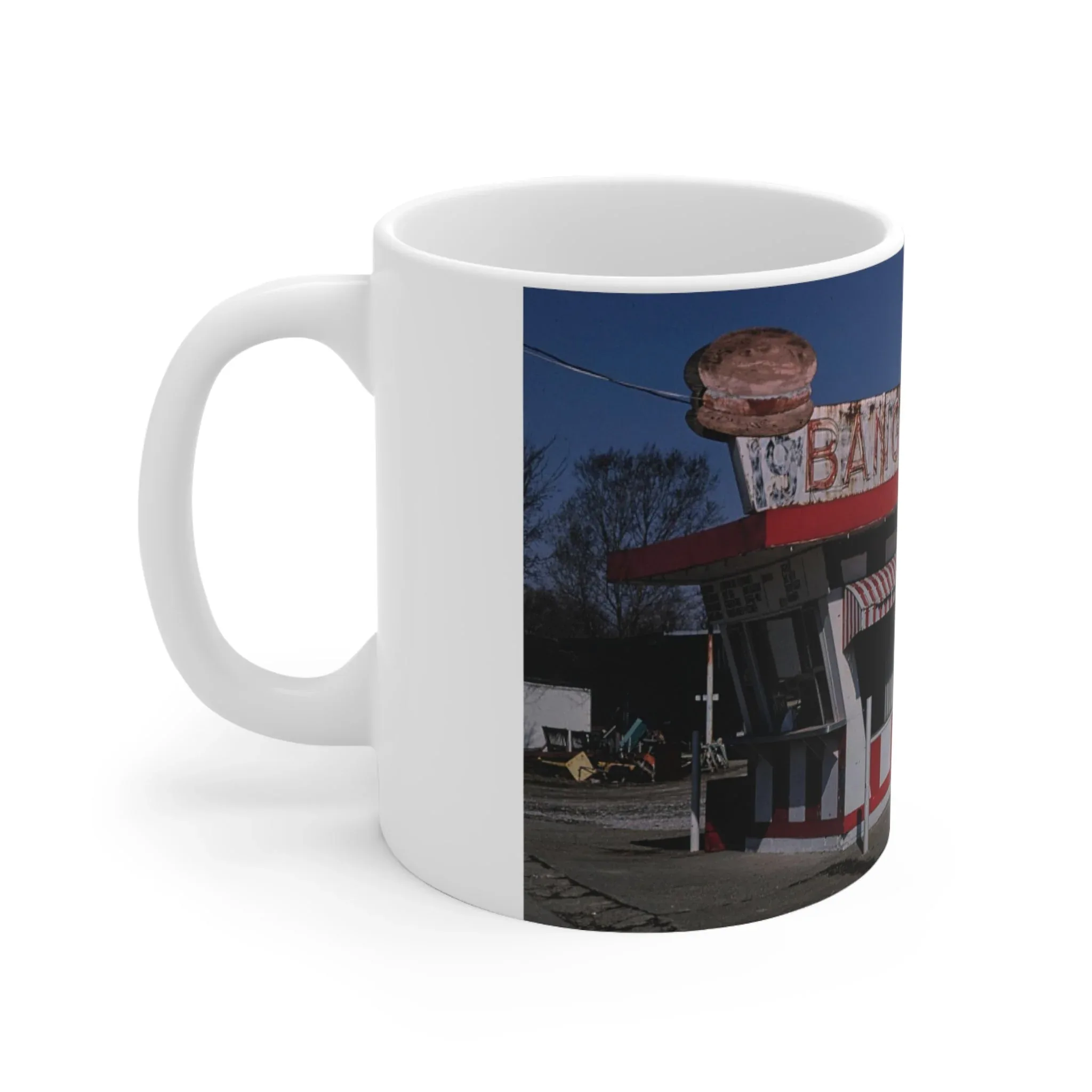 ROADSIDE MUGS - Bangs Diner Ceramic Mug 11oz - Image 2