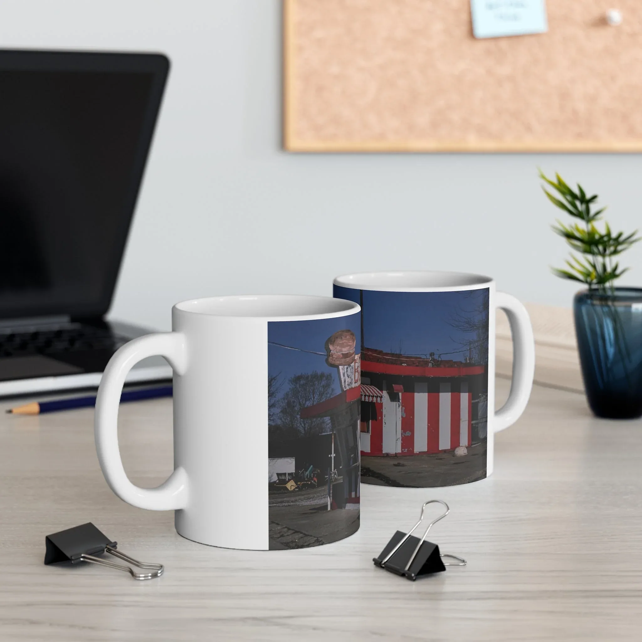 ROADSIDE MUGS - Bangs Diner Ceramic Mug 11oz - Image 5