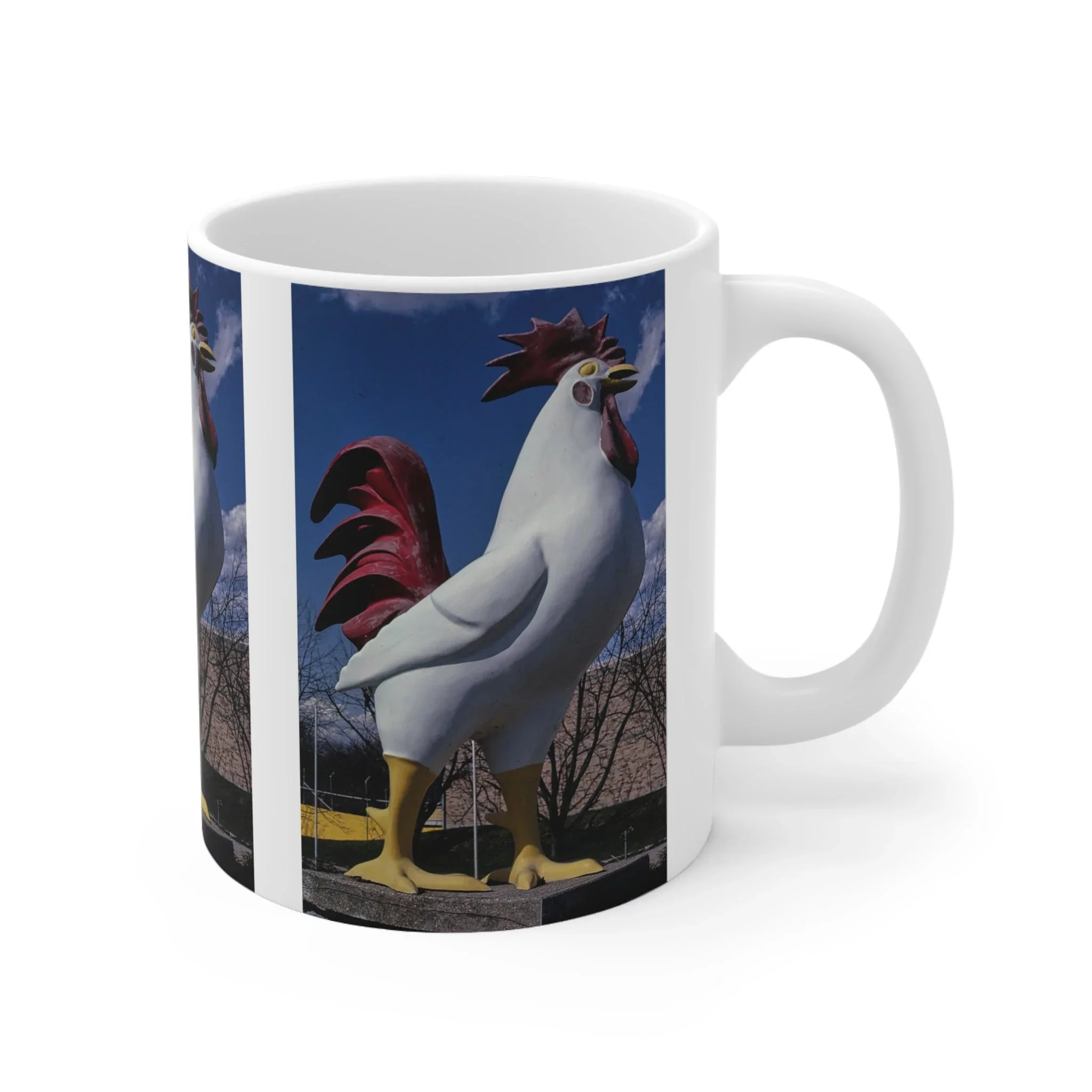 ROADSIDE MUGS - Big Chicken Ceramic Mug 11oz - Image 3