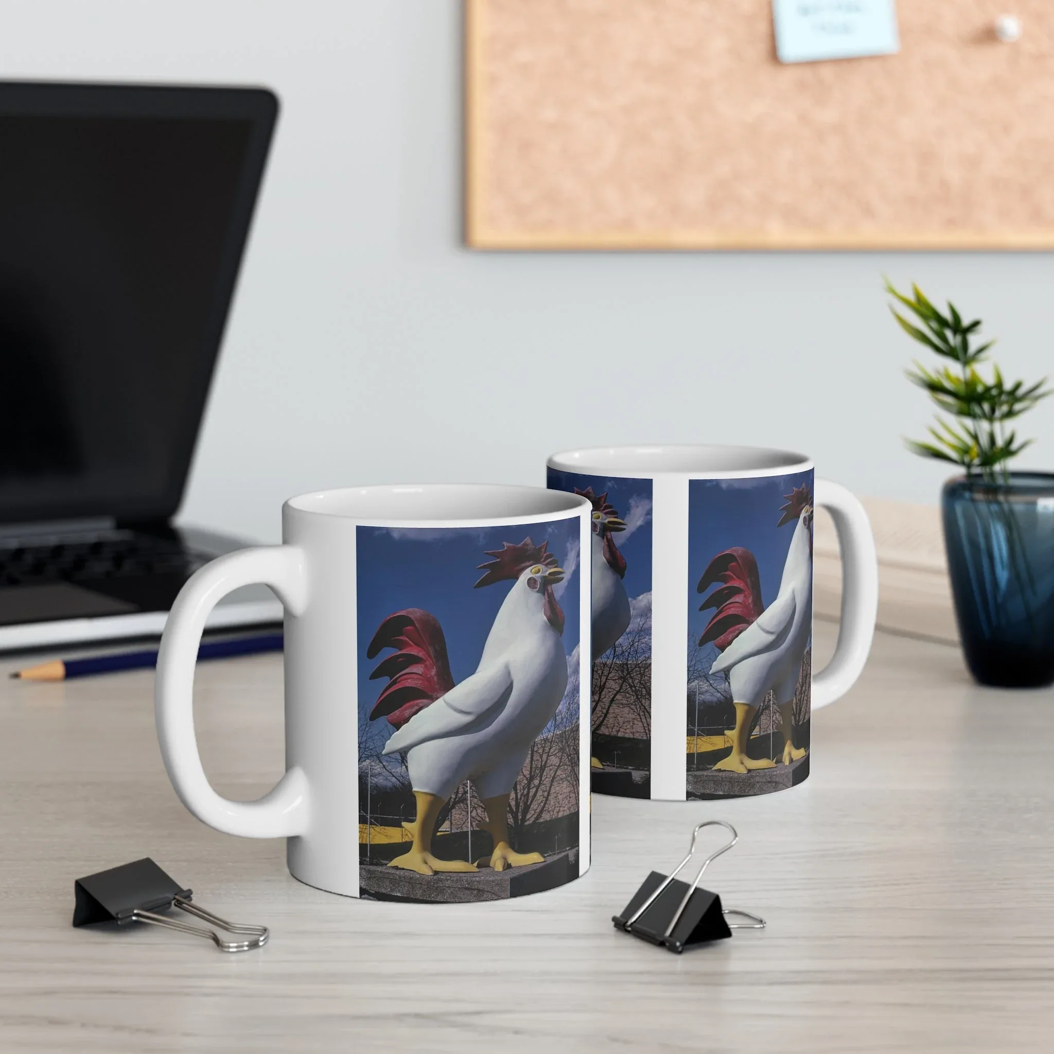 ROADSIDE MUGS - Big Chicken Ceramic Mug 11oz - Image 5