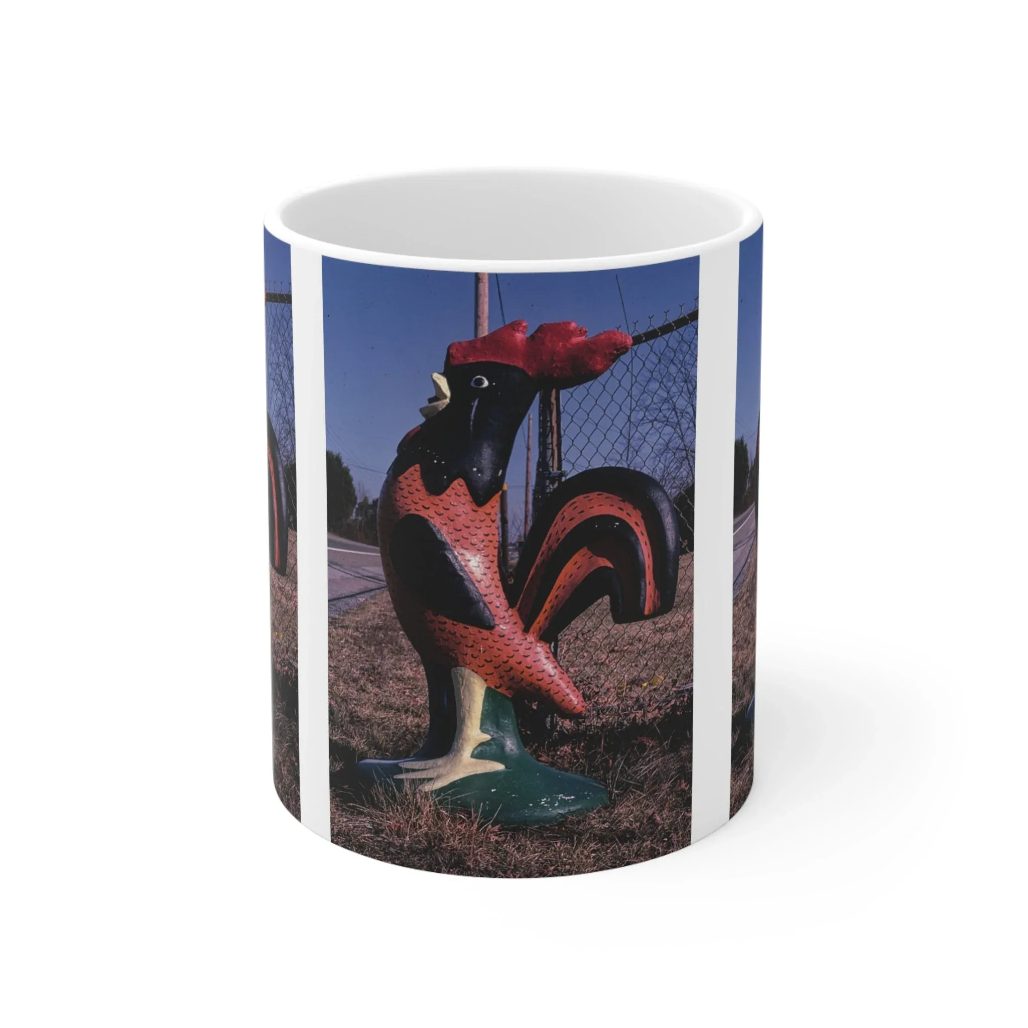 ROADSIDE MUGS - Big Rooster Ceramic Mug 11oz - Image 2