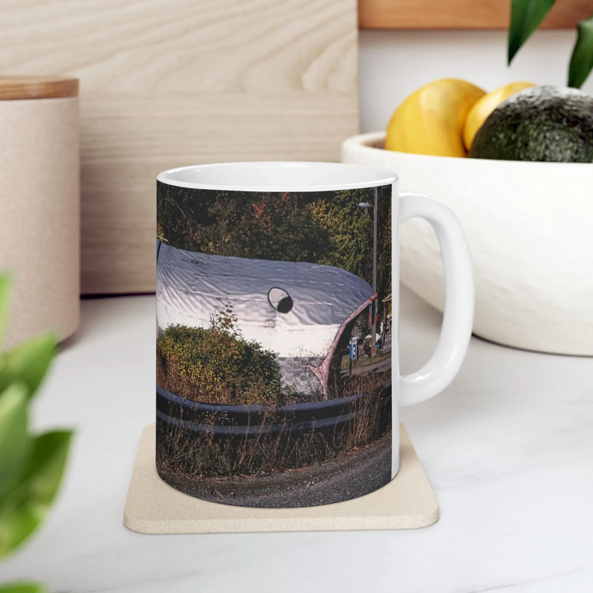 ROADSIDE MUGS - Fish Inn Ceramic Mug 11oz - Image 6