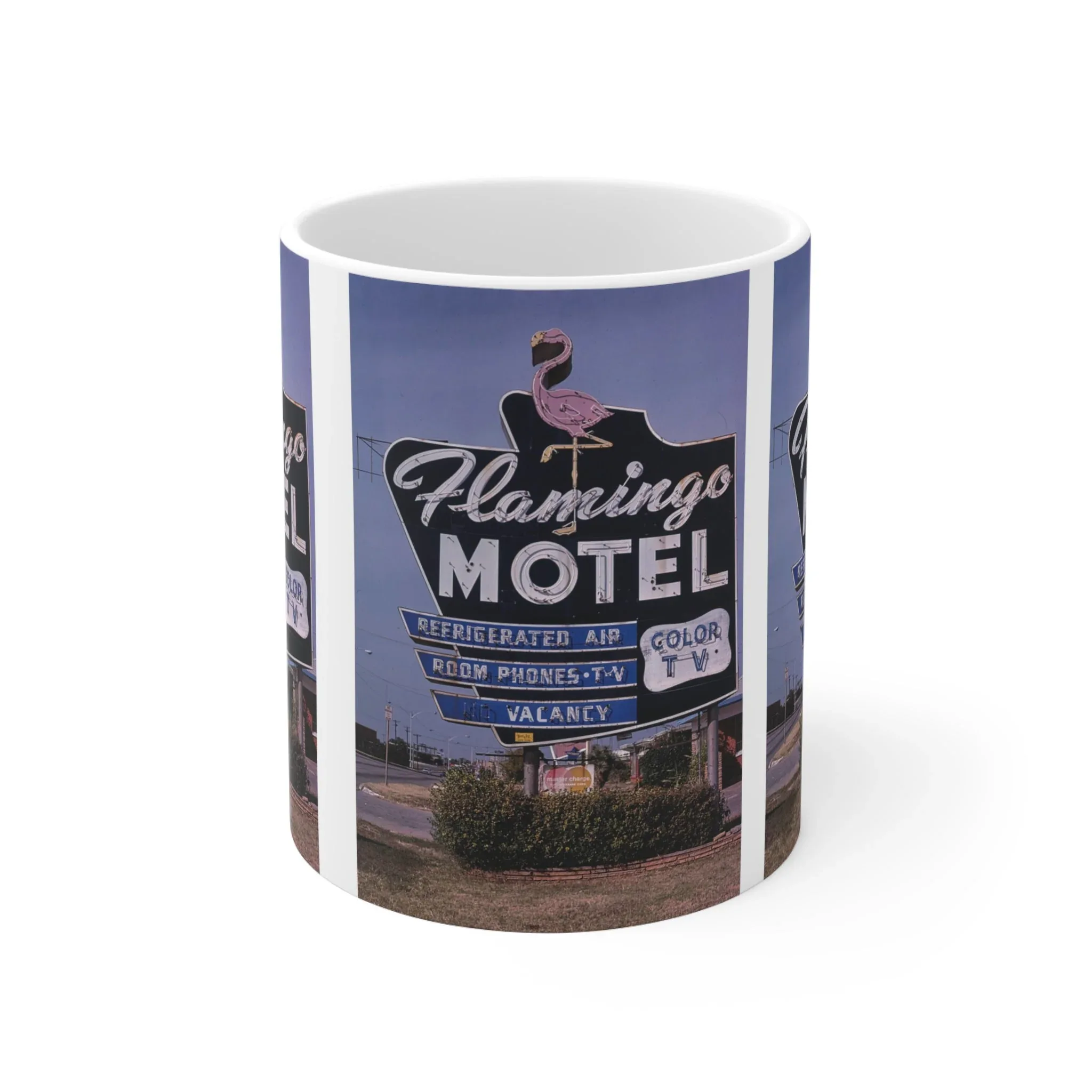 ROADSIDE MUGS - Flamingo Motel Ceramic Mug 11oz - Image 2