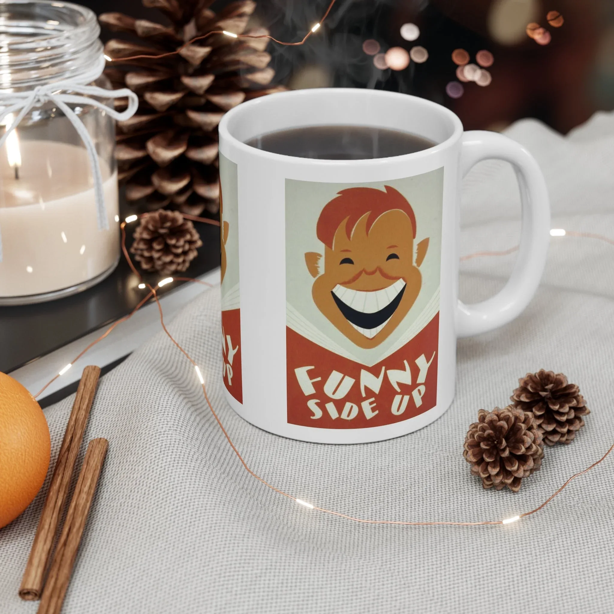ROADSIDE MUGS - Funny Side Up WPA Ceramic Mug 11oz - Image 4