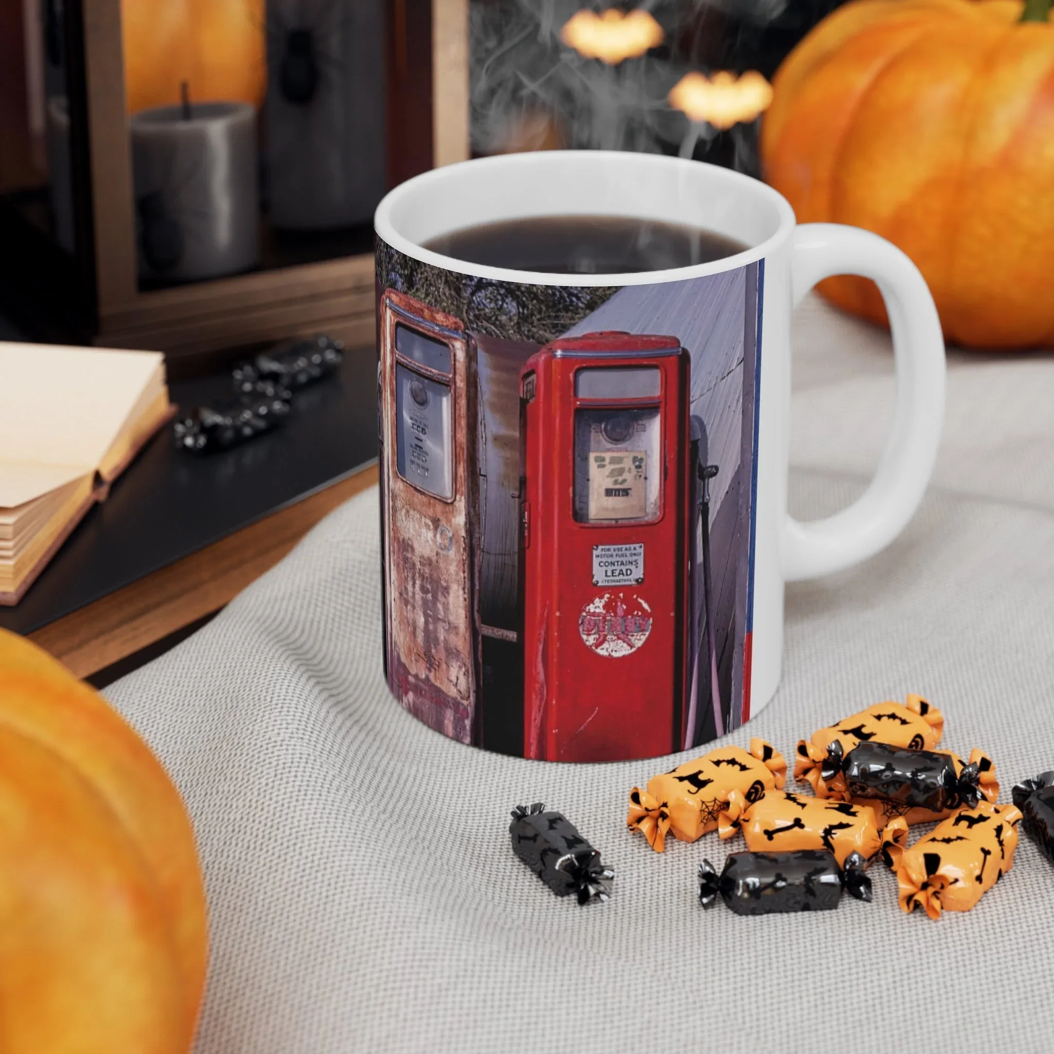 ROADSIDE MUGS - Gas Pumps Ceramic Mug 11oz - Image 5