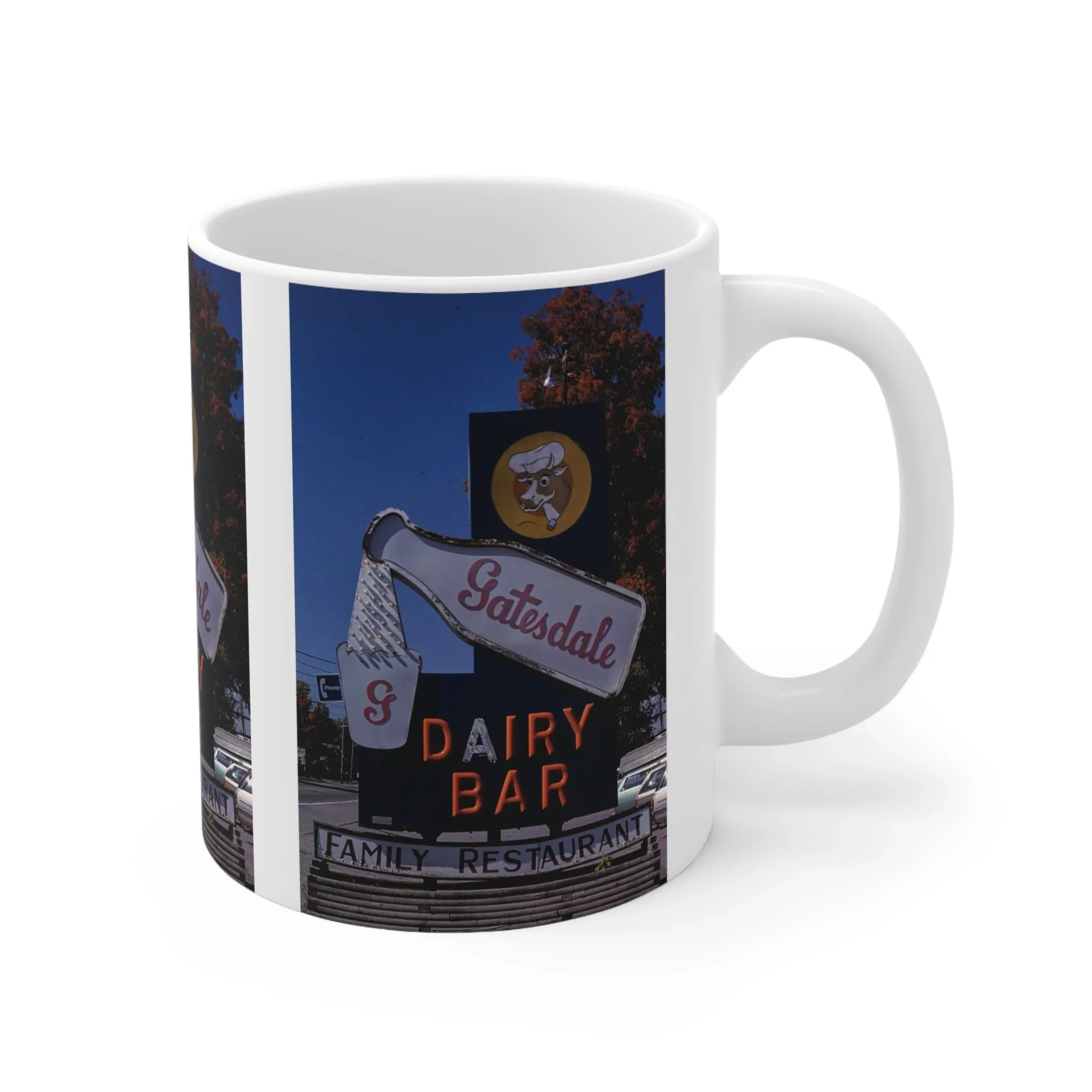 ROADSIDE MUGS - Gatesdale Dairy Bar Ceramic Mug 11oz - Image 3