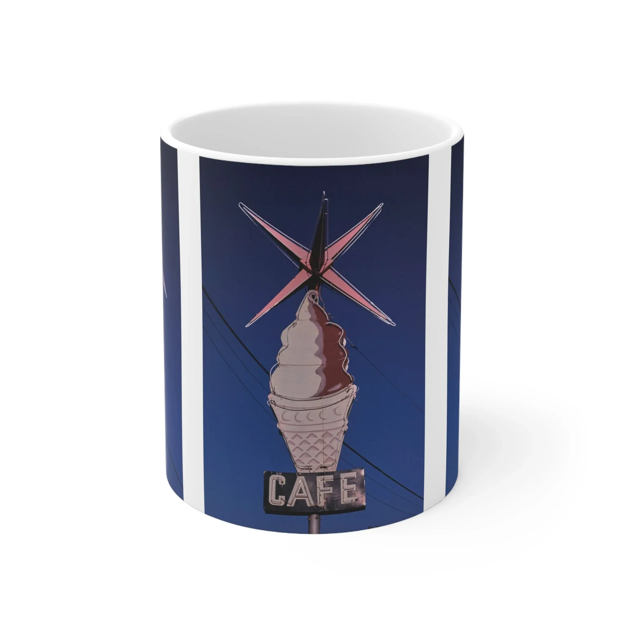 ROADSIDE MUGS - Ice Cream Cafe Ceramic Mug 11oz - Image 2