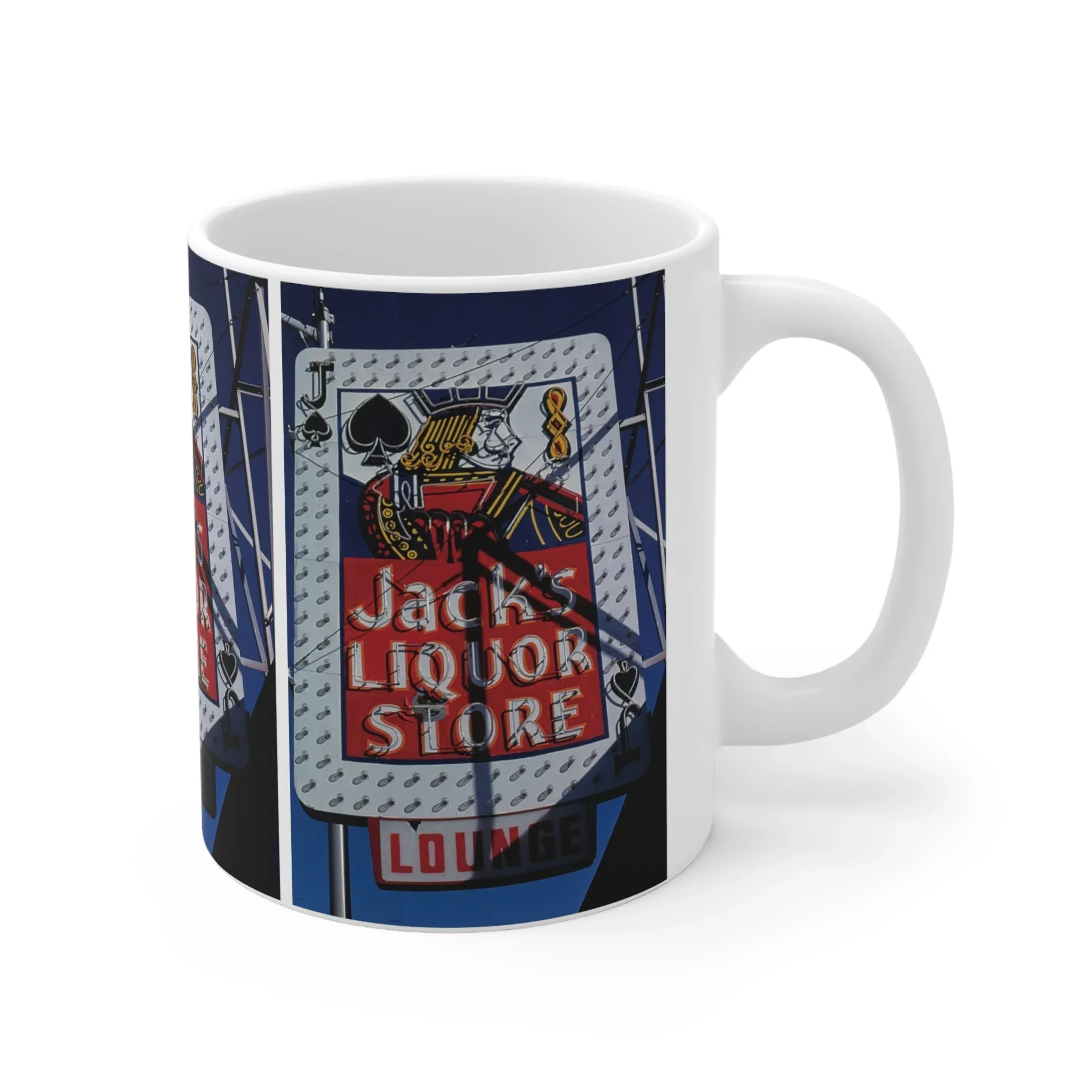 ROADSIDE MUGS - Jack's Liquor Store Ceramic Mug 11oz - Image 3