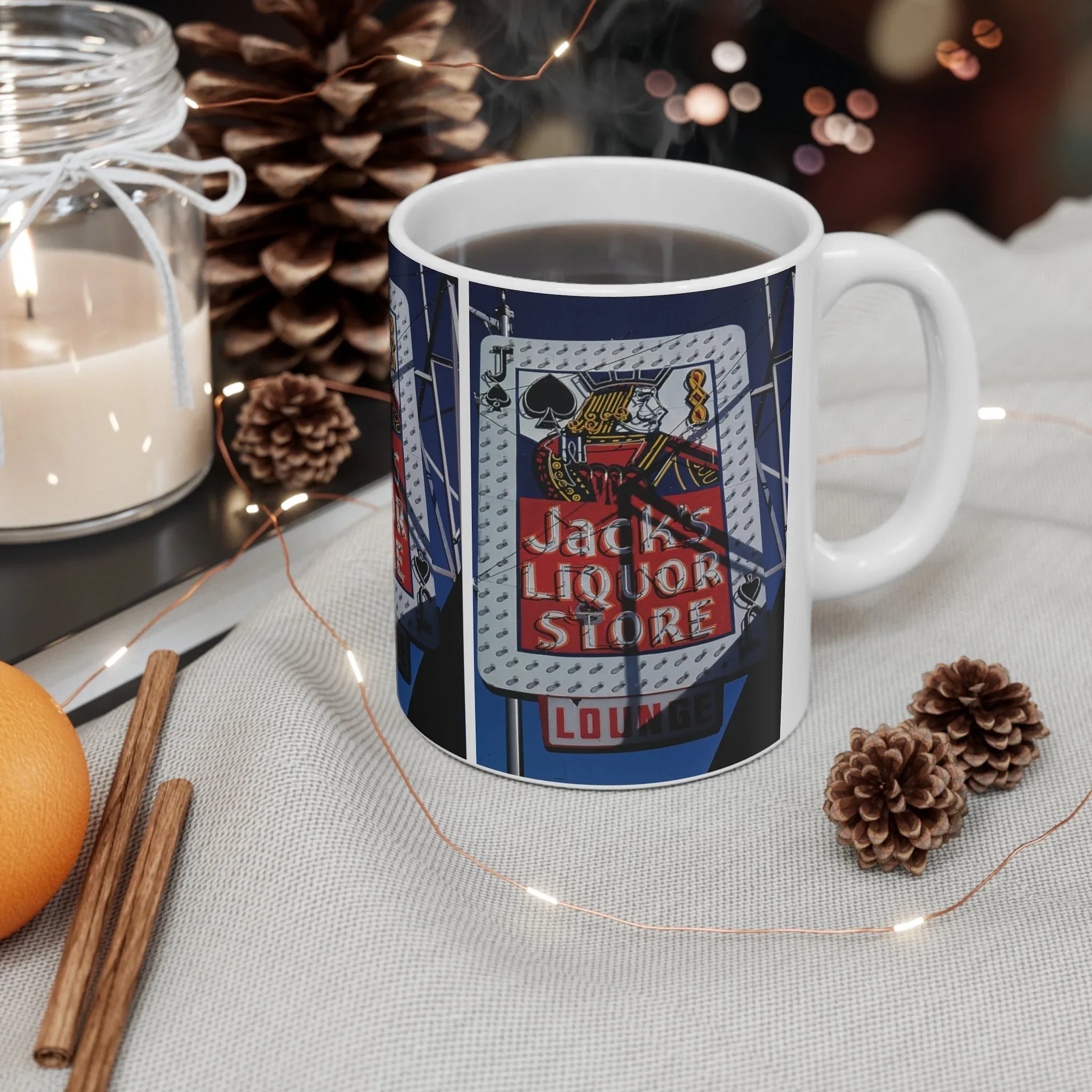 ROADSIDE MUGS - Jack's Liquor Store Ceramic Mug 11oz - Image 4