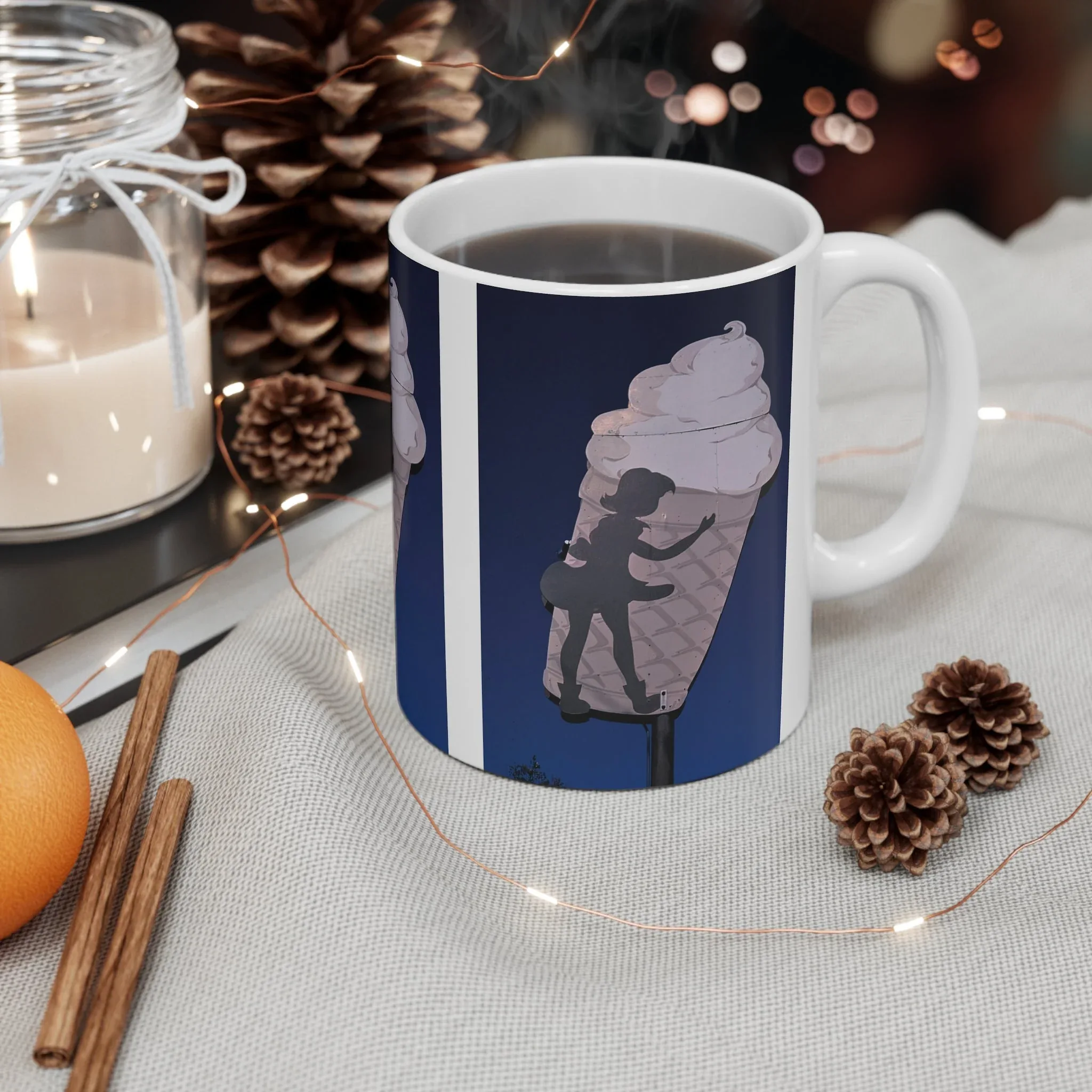 ROADSIDE MUGS - Miss Lisa's Ice Cream Ceramic Mug 11oz - Image 4