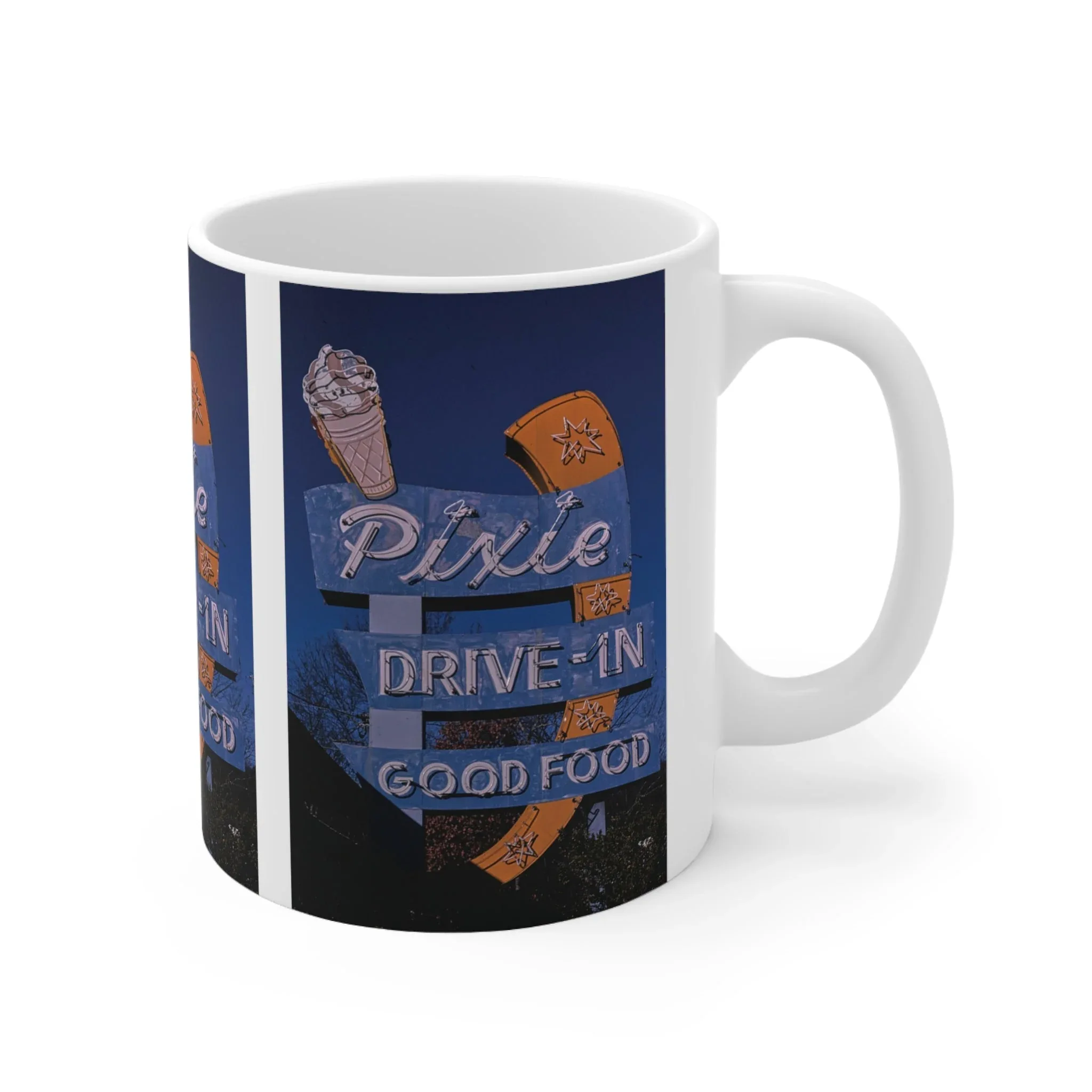 ROADSIDE MUGS - Pixie Drive-In Ceramic Mug 11oz - Image 3