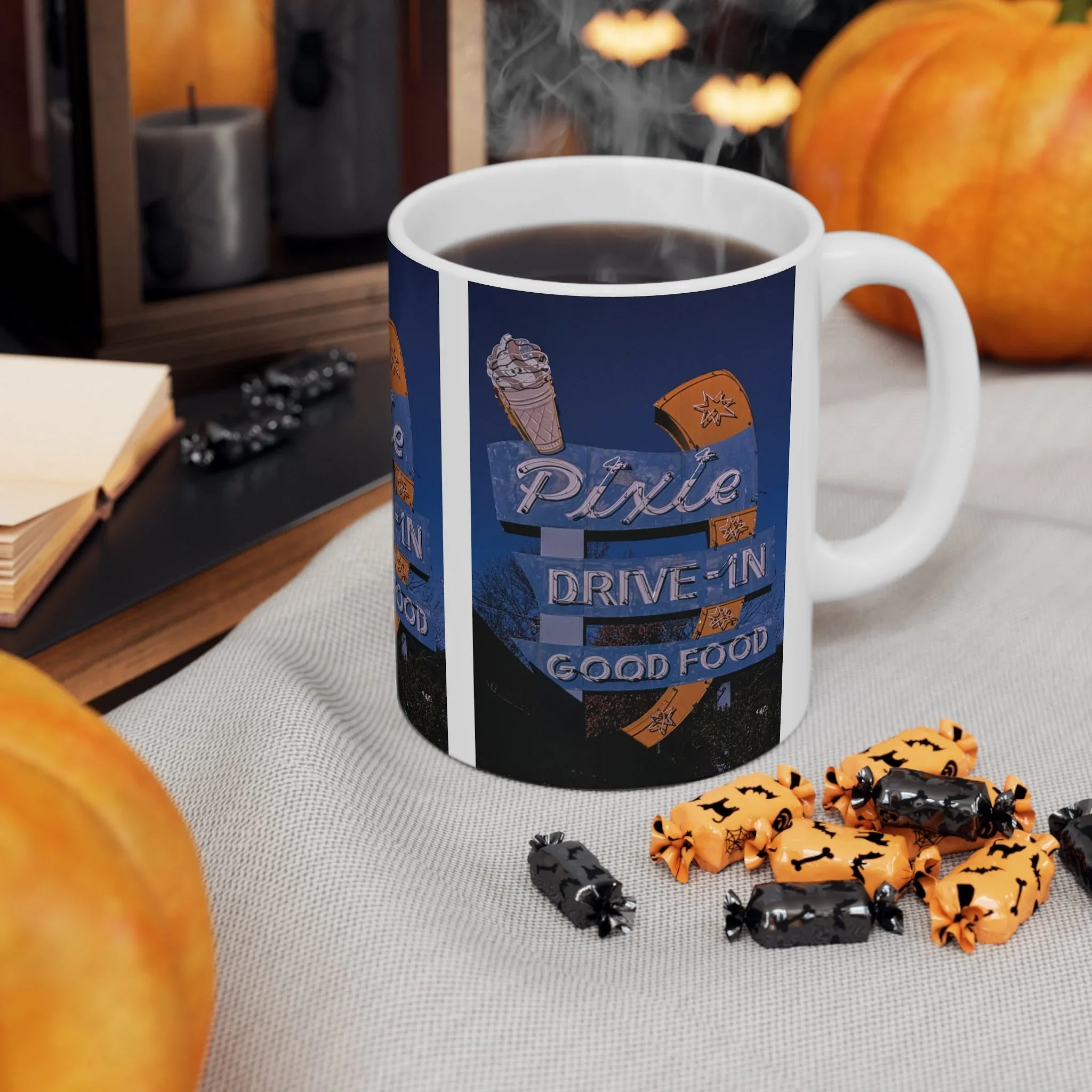 ROADSIDE MUGS - Pixie Drive-In Ceramic Mug 11oz - Image 5