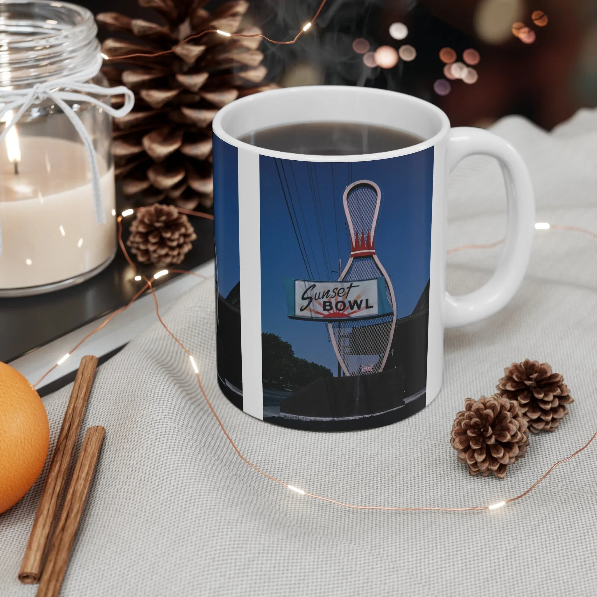 ROADSIDE MUGS - Sunset Bowl Ceramic Mug 11oz - Image 4