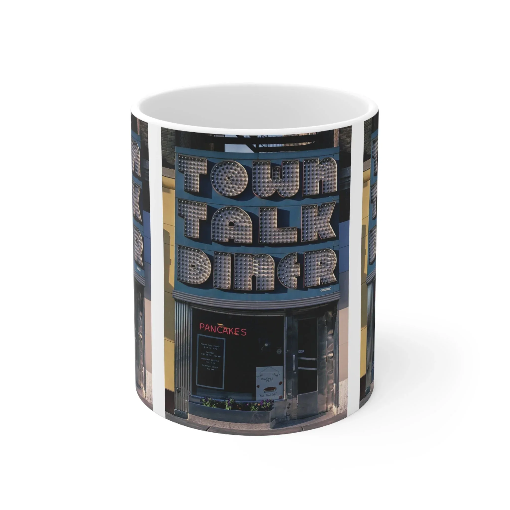 ROADSIDE MUGS - Town Talk Diner Ceramic Mug 11oz - Image 2