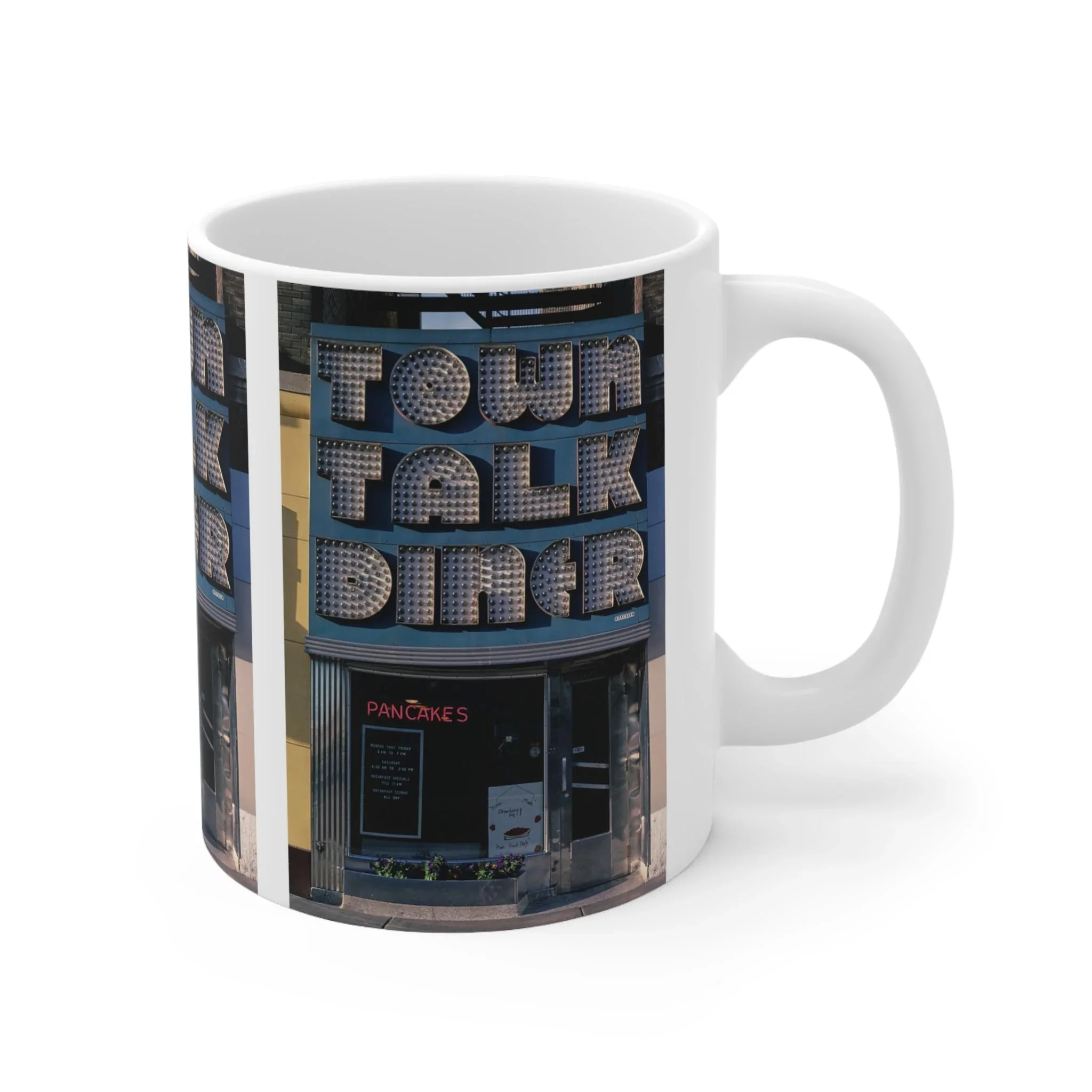ROADSIDE MUGS - Town Talk Diner Ceramic Mug 11oz - Image 3