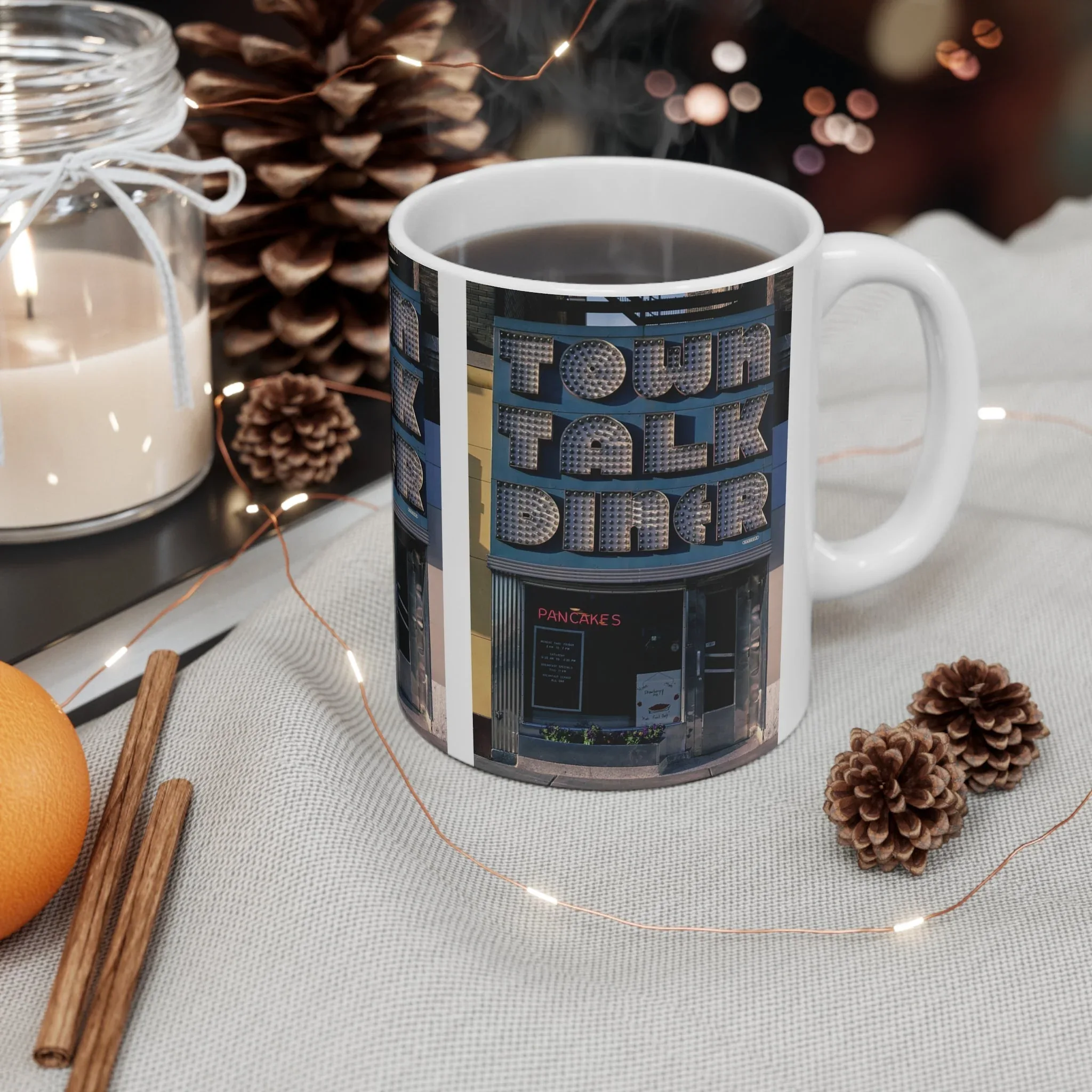 ROADSIDE MUGS - Town Talk Diner Ceramic Mug 11oz - Image 4