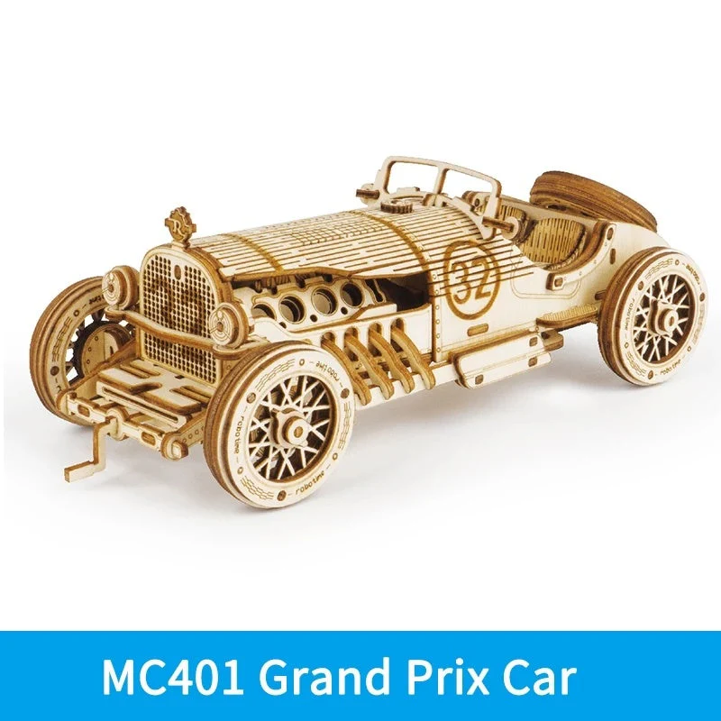 Robotime 3D Wooden Puzzle Prime Steam Express Model DIY Kit Puzzle Toy - Image 12