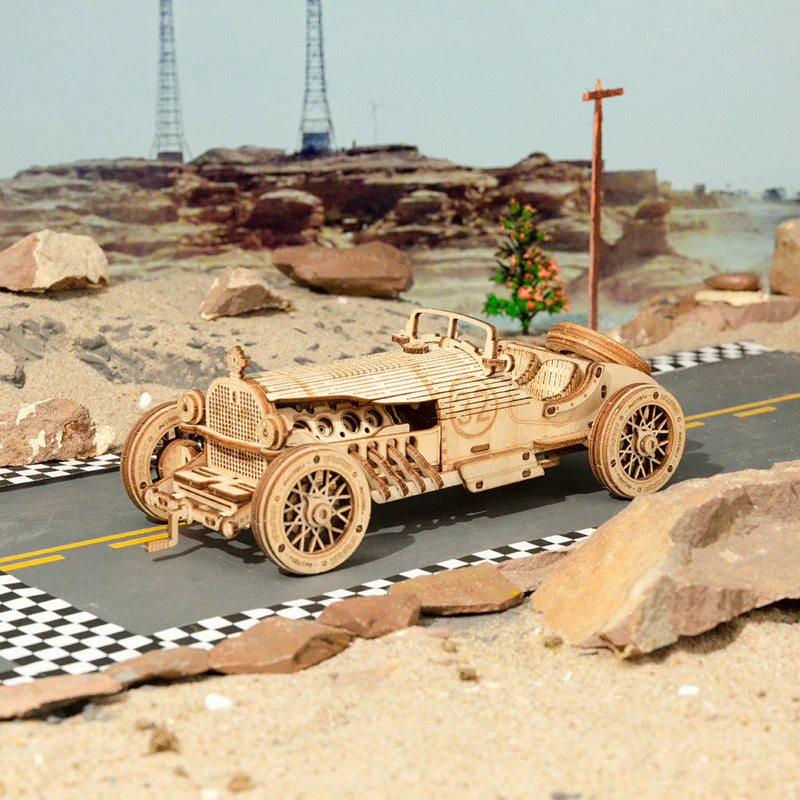 Robotime 3D Wooden Puzzle Prime Steam Express Model DIY Kit Puzzle Toy - Image 9