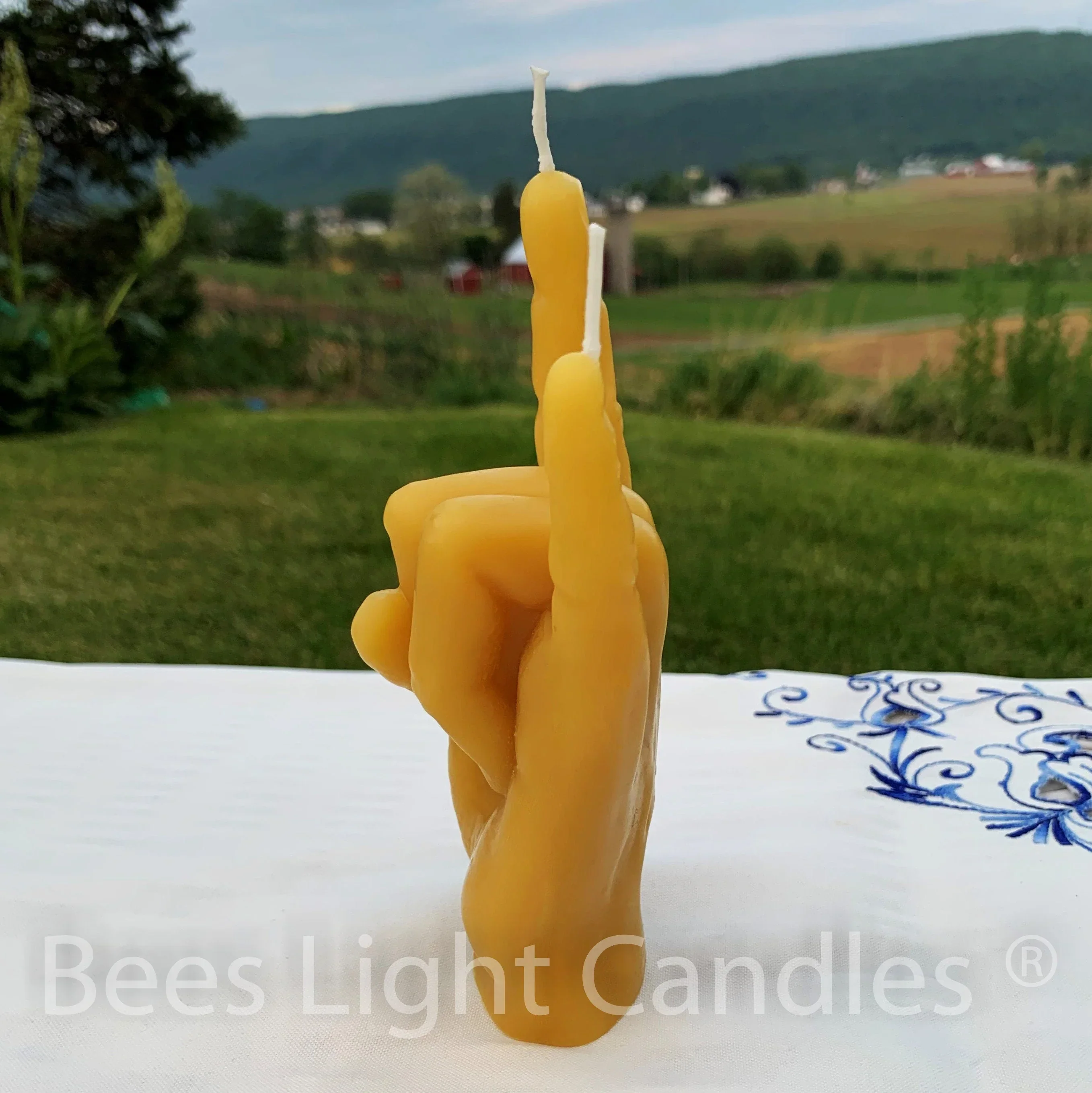 Rock On Beeswax Candle - Image 4