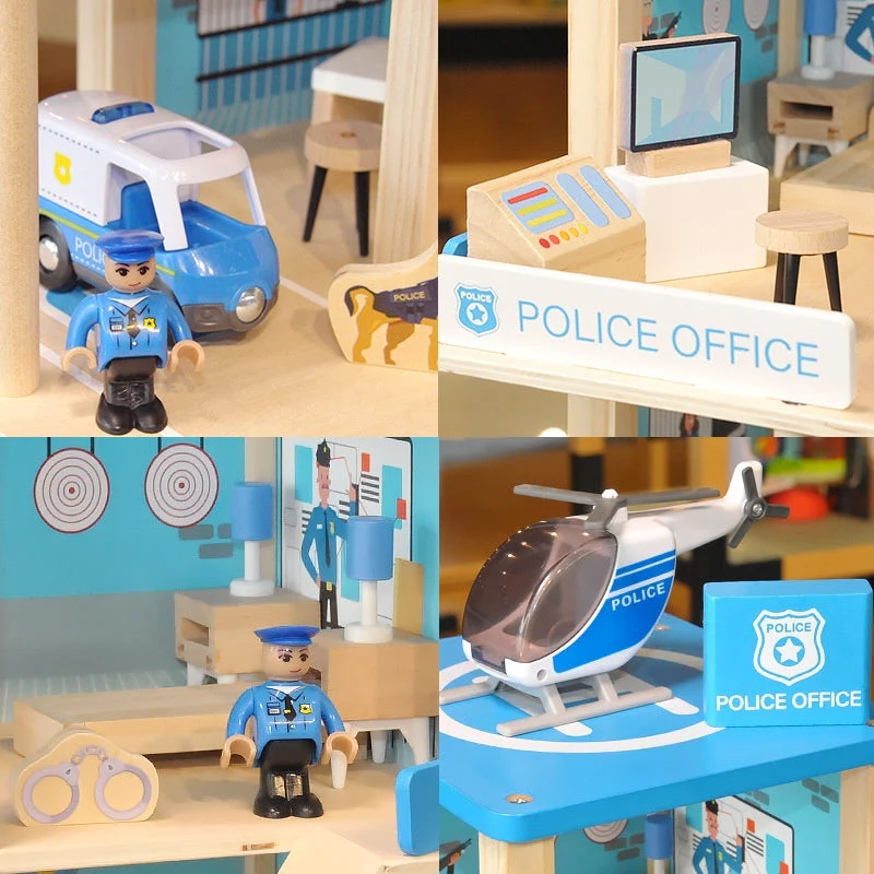 Role Play House Police Fire Department Educational Children's Toys Suit - Image 3
