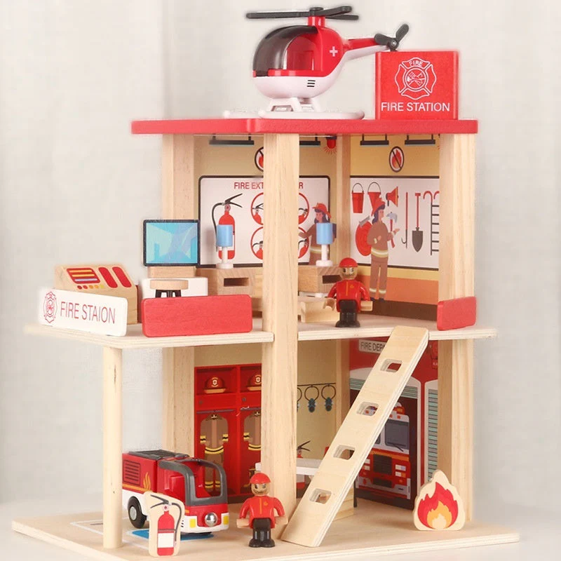 Role Play House Police Fire Department Educational Children's Toys Suit - Image 9