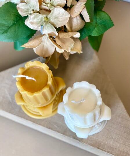 Romano Pillar Sculpture Candle - Elegant Soy Wax Home Decor - Image 4