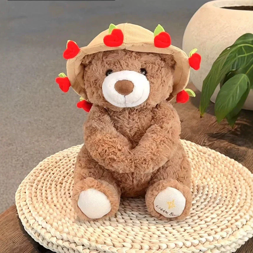 Rose Bouquet Bear Doll Plush Toy - Image 2