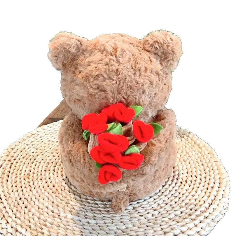 Rose Bouquet Bear Doll Plush Toy - Image 5