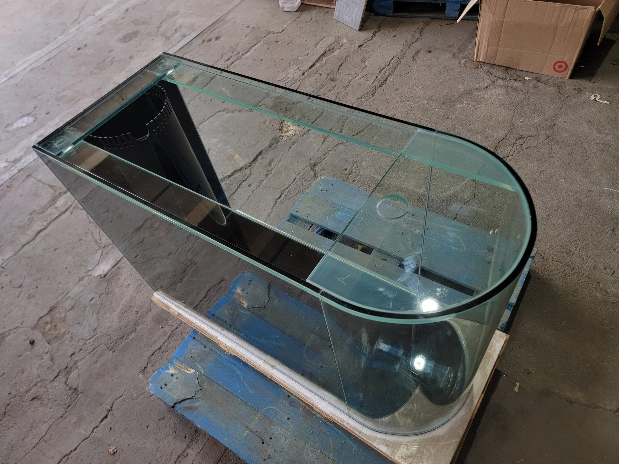 Rose Cherry Color * 120g Reef-Ready Glass Peninsula Bullet Bullnose U-Shape Aquarium Set - Image 4