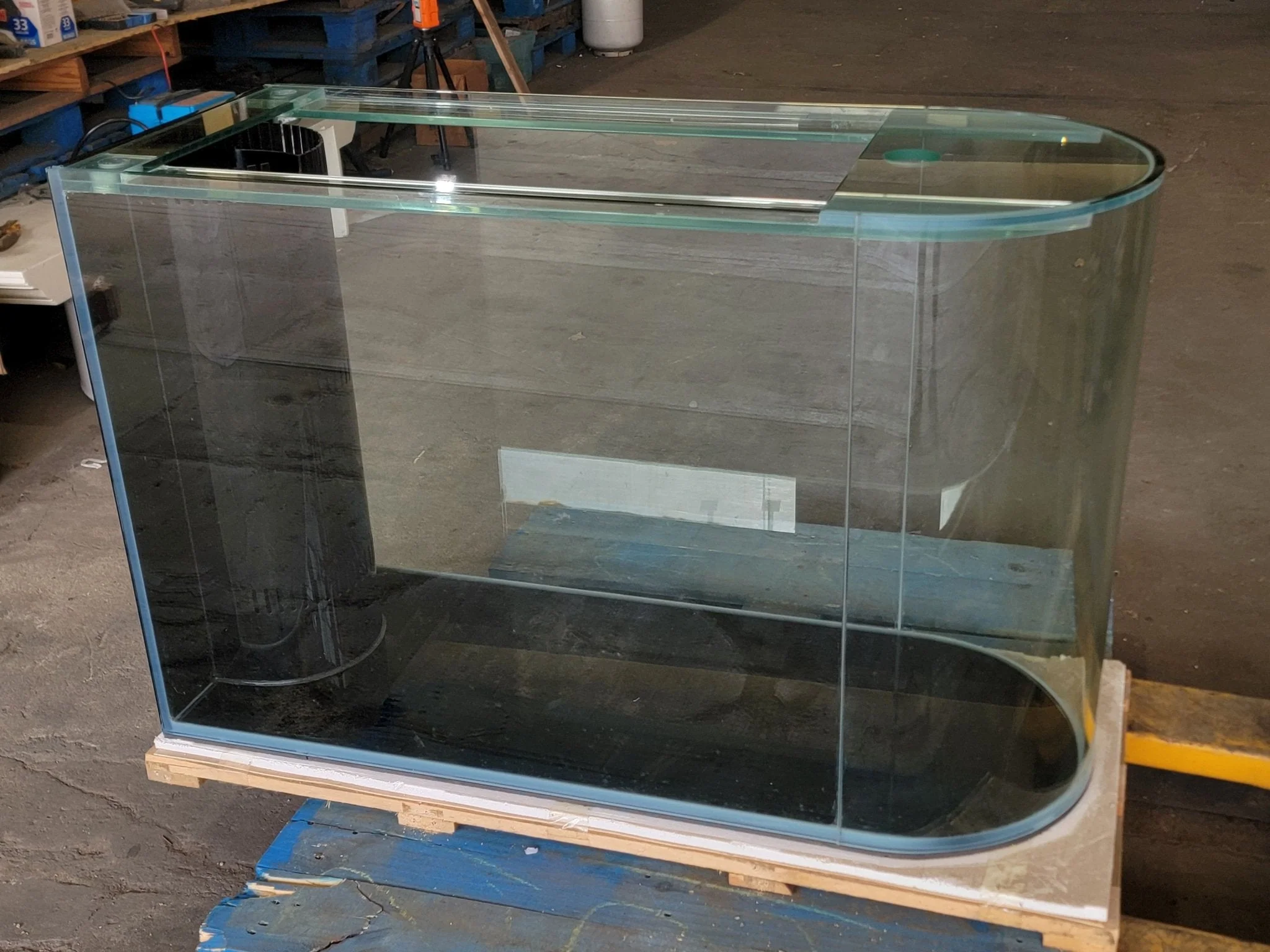 Rose Cherry Color * 120g Reef-Ready Glass Peninsula Bullet Bullnose U-Shape Aquarium Set - Image 7