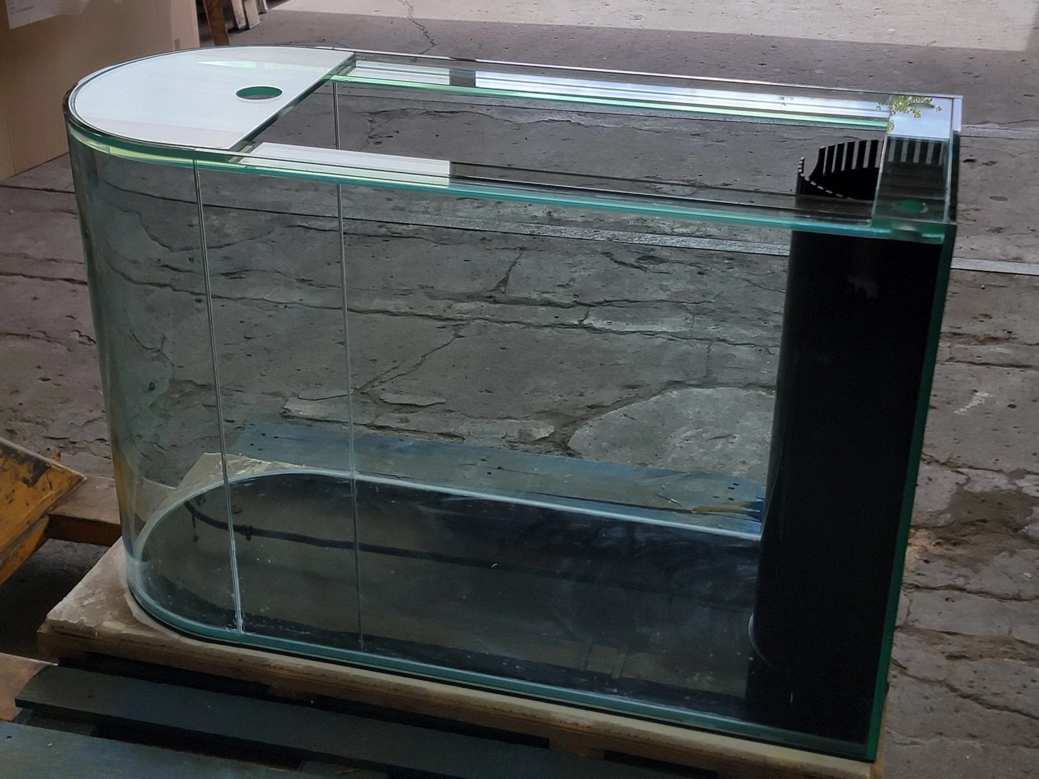 Rose Cherry Color * 120g Reef-Ready Glass Peninsula Bullet Bullnose U-Shape Aquarium Set - Image 8