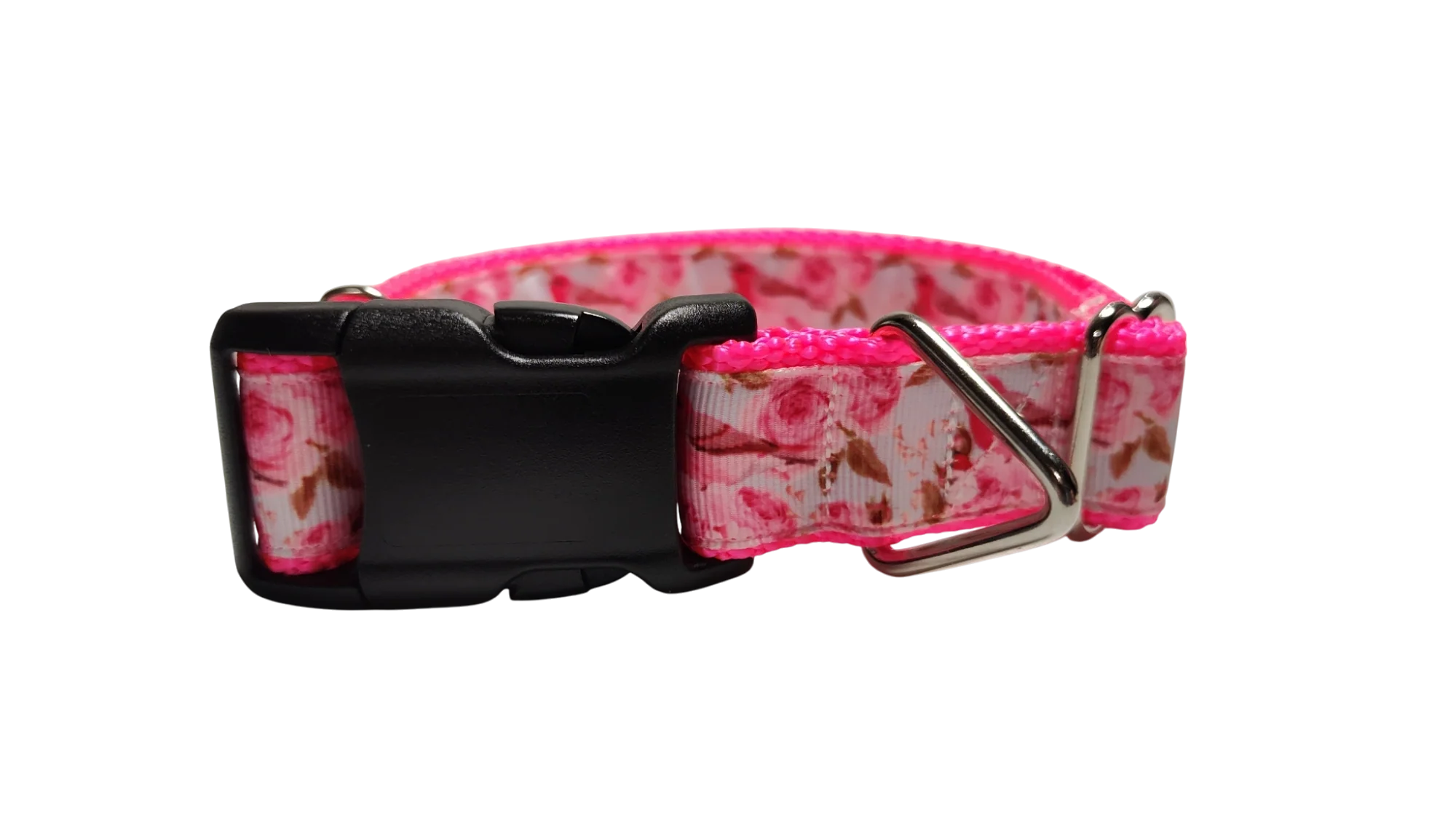 Rose Finch Bird Nylon Dog Collar - Image 2