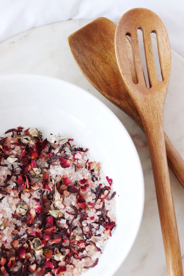 Rose & Hibiscus Bath Soak – Himalayan Pink Salt + Floral Essential Oils - Image 3