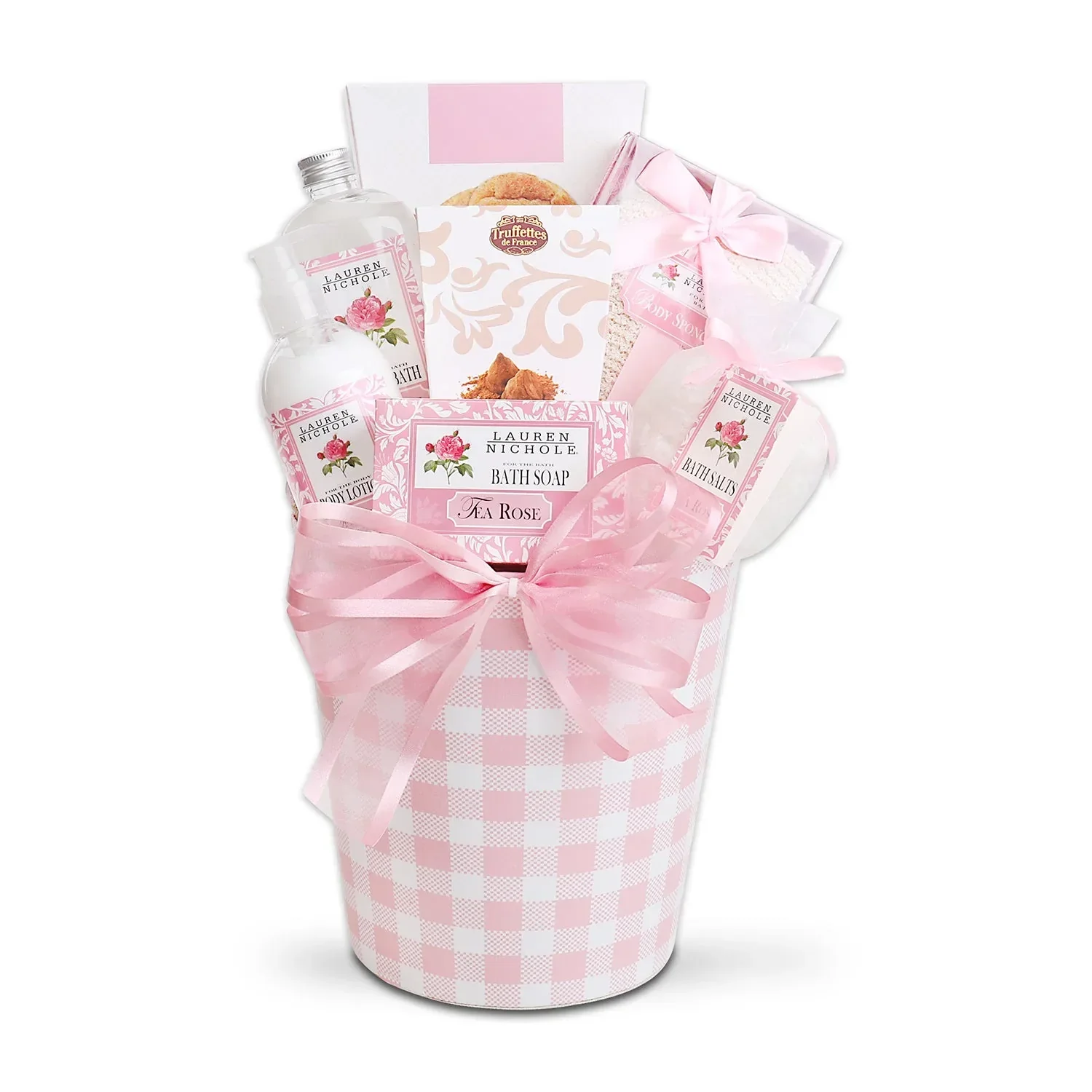 Rose Spa & French Truffles Gift Basket - Image 2