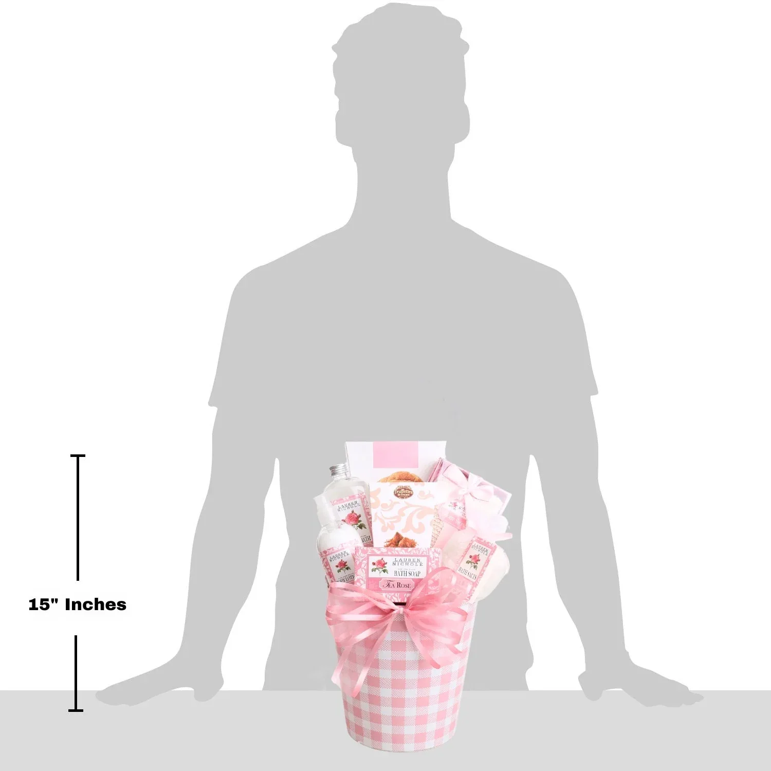 Rose Spa & French Truffles Gift Basket - Image 3