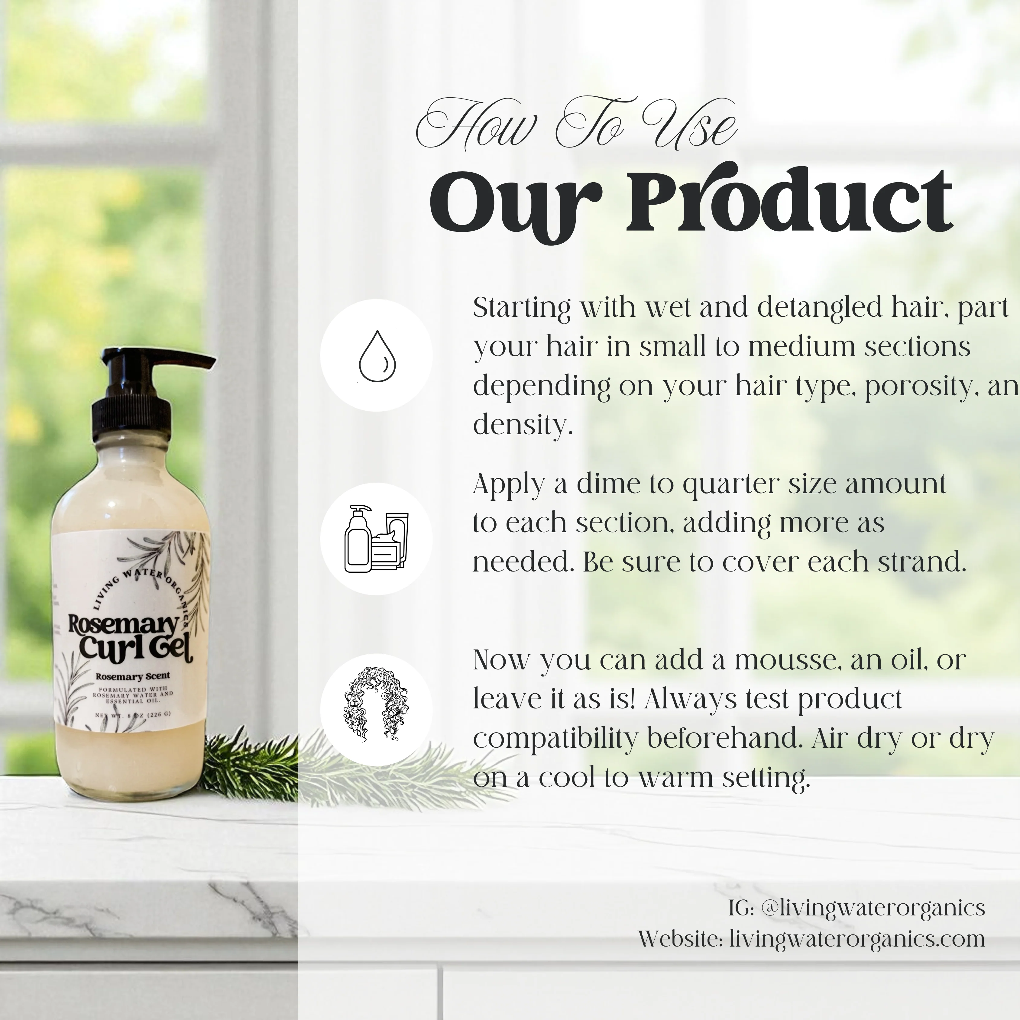 Rosemary Curl Gel (Medium to Strong Hold) - Image 5