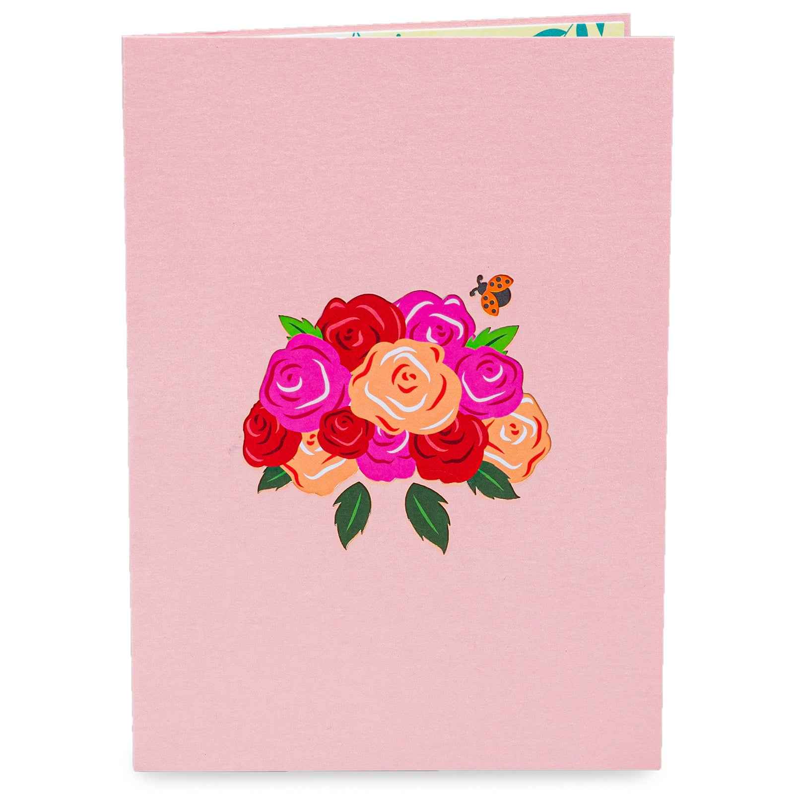 Roses Basket Pop Up Card - Image 2