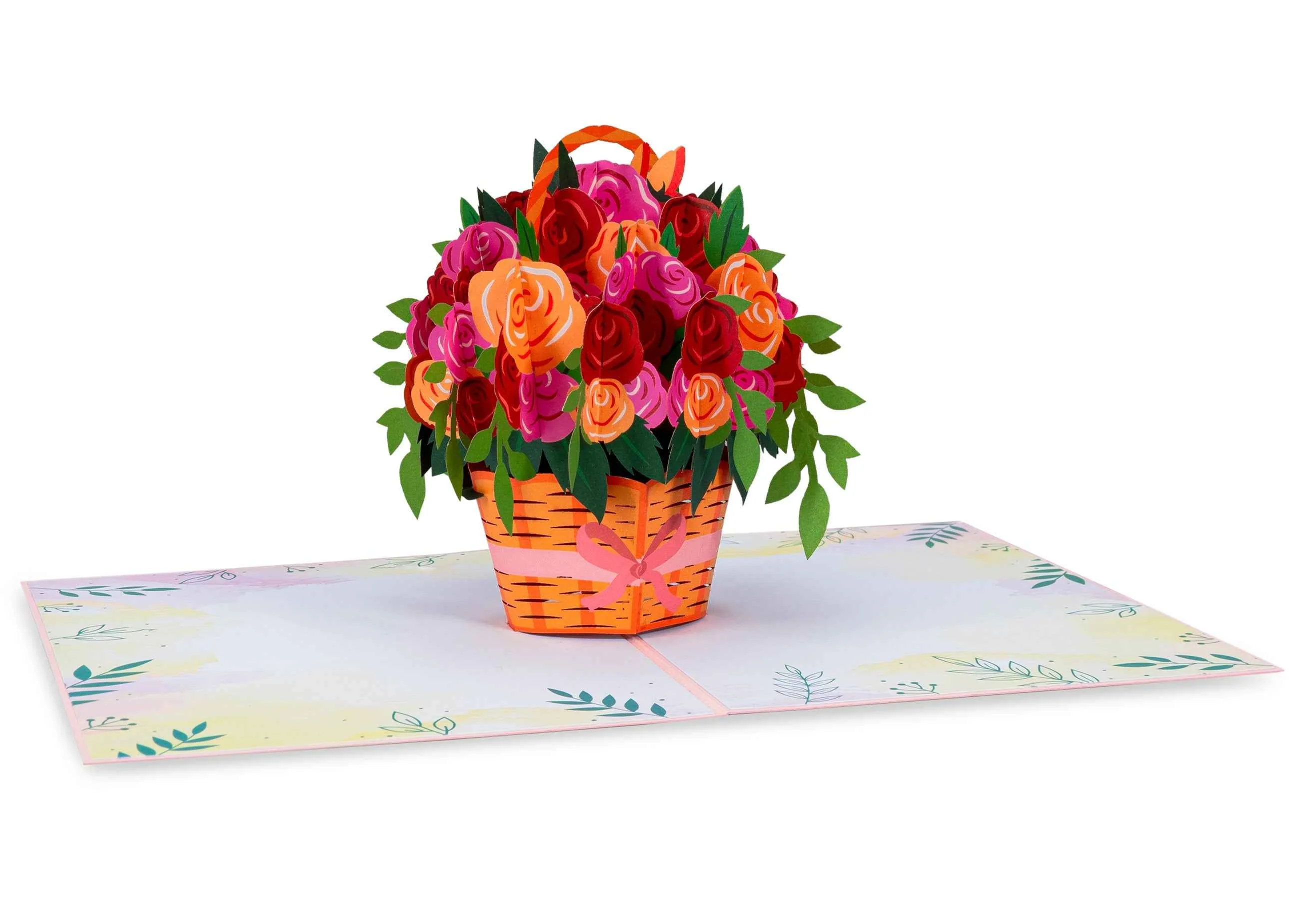 Roses Basket Pop Up Card - Image 5