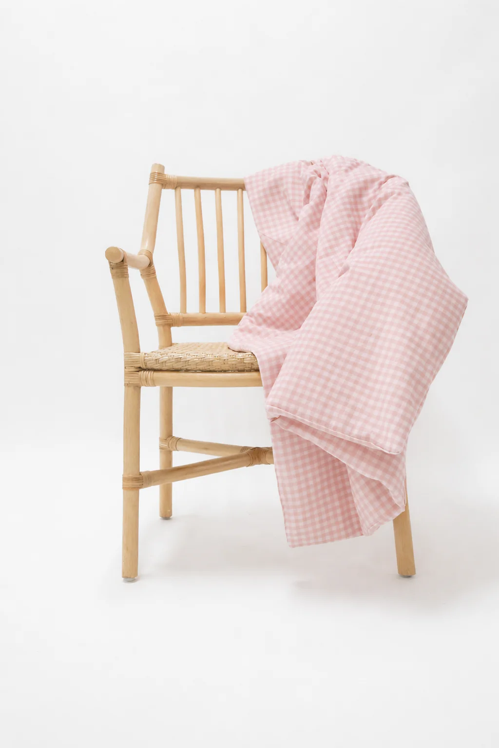 Rosey Gingham Crib Quilted Blanket - Image 2