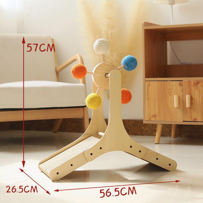 Rotary Sisal Cat Scratch Ball Wheel - Image 4