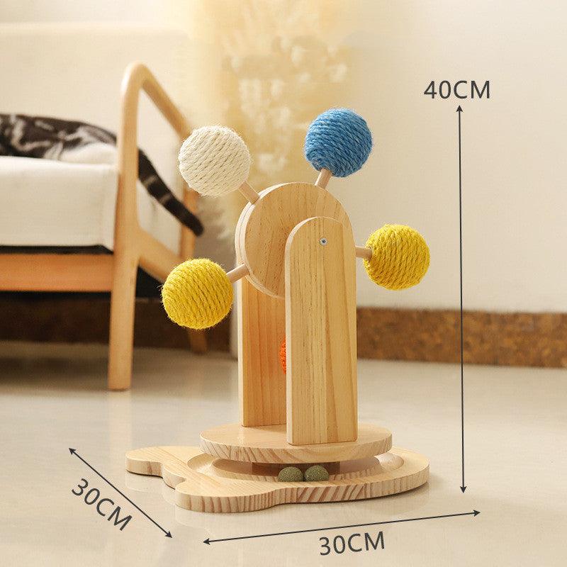 Rotary Sisal Cat Scratch Ball Wheel - Image 5