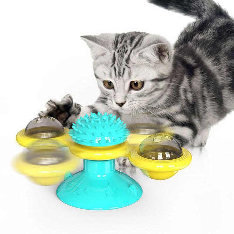 Rotating Windmill Scratching Cat Toy - Image 2
