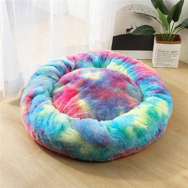 Round Small Dog Plush Bed - Image 13