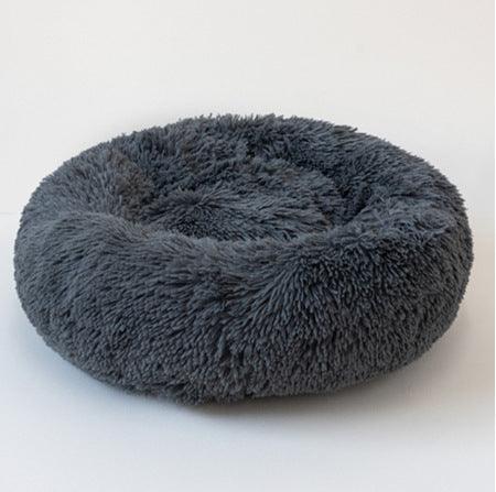 Round Small Dog Plush Bed - Image 4