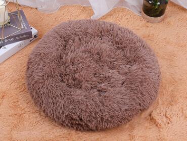 Round Small Dog Plush Bed - Image 6