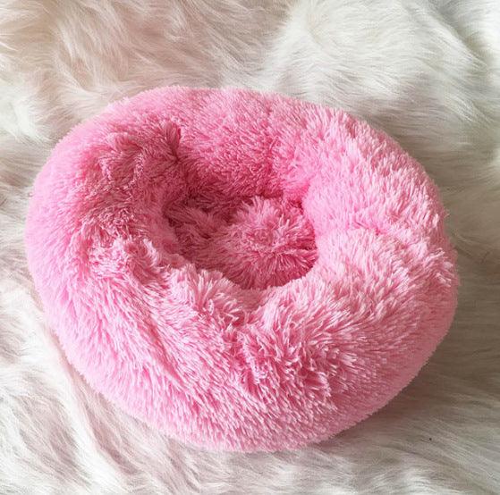 Round Small Dog Plush Bed - Image 9