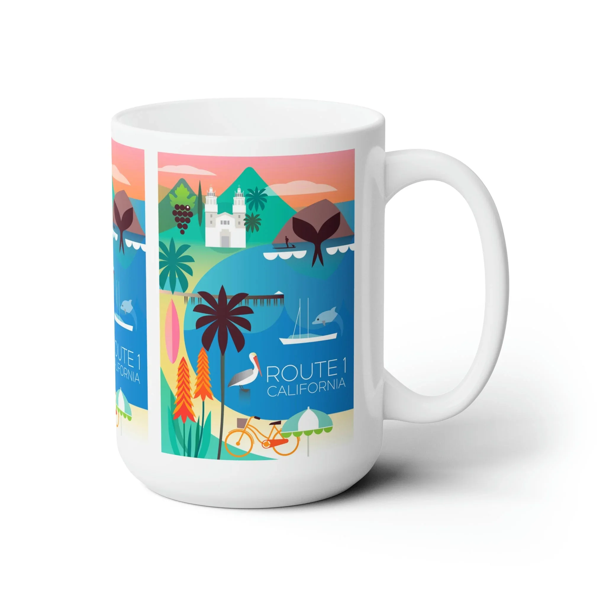 Route 1 Ceramic Mug 11oz or 15oz - Image 3